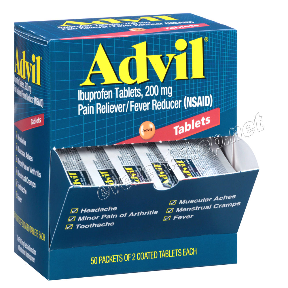 ADVIL 50 CT Advil Regular Pouch 50 x 2`s - Image 1