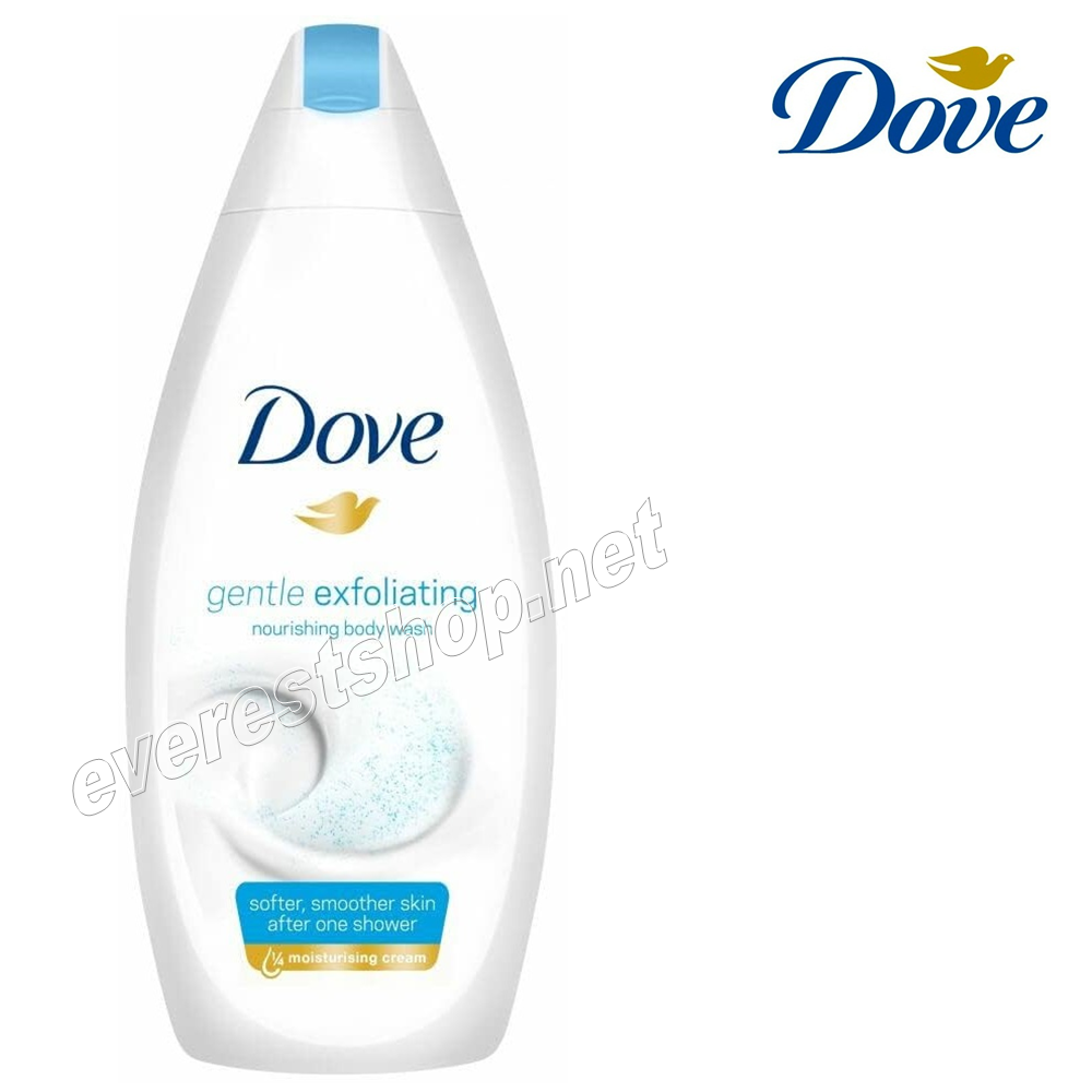 DOVE SHOWER GEL 400 ML GENTLE EXFOLIATING Dove Shower Cream 400 ml * Gentle Exfoliating * 6 pcs - Image 1
