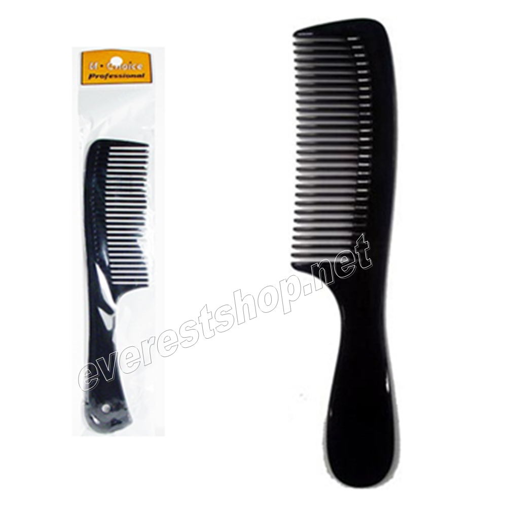 AFRO PLASTIC COMB Afro Black Plastic Comb * 12 pcs - Image 1