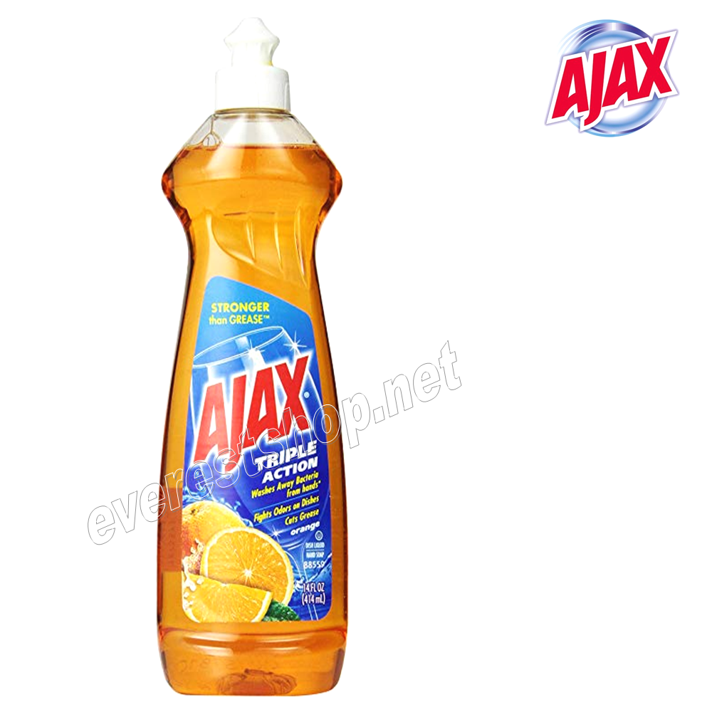 AJAX DISHWASH LIQUID ORANGE Ajax Dishwash Liquid 12.6 fl oz * Orange * 20 pcs Case - Image 1