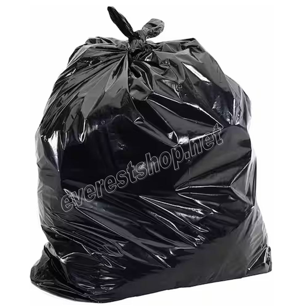 BLACK PLASTIC TRASH BAG 36 Gallon Plastic Black Garbage Bag * Raw Material * XHD 200 ct - Image 1
