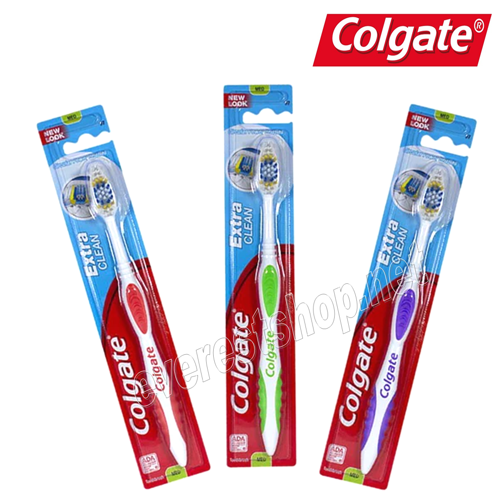 COLGATE BRUSH MEDIUM Colgate Tooth Brush Made in USA * Medium * 12 pcs - Image 1