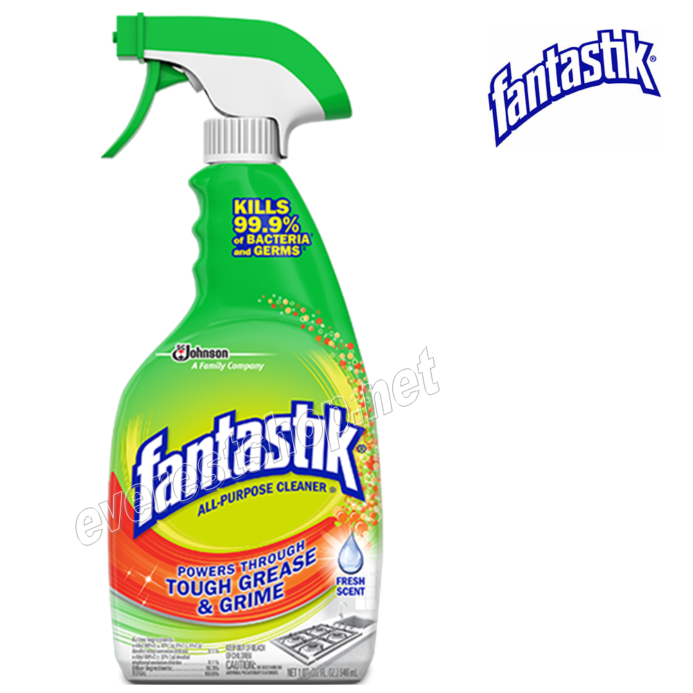 FANTASTIK ALL PURPOSE CLEANER FRESH SCENT Fantastik Cleaner 32 fl oz * Fresh Scent * 8 pcs - Image 1