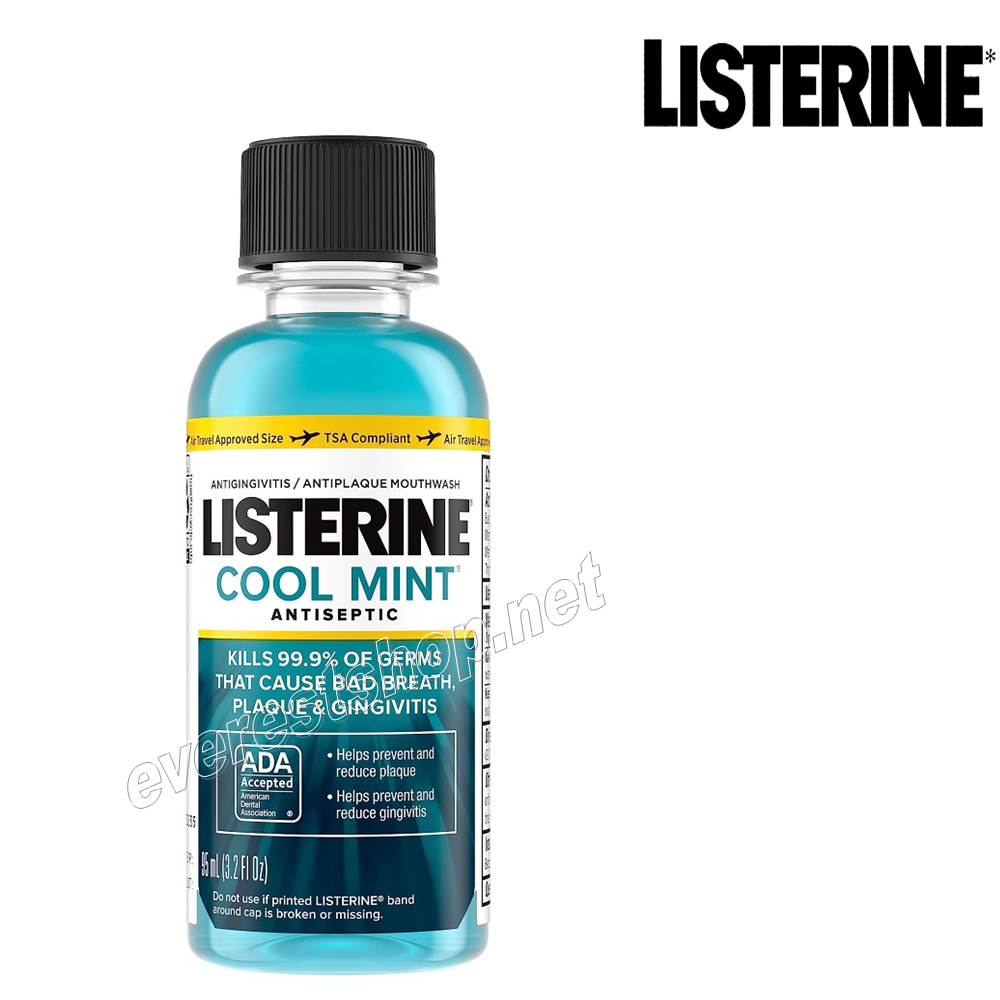 LISTERINE MOUTH WASH 3 OZ Listerine Mouth Wash 3 fl oz * Cool Mint * 6 pcs - Image 1
