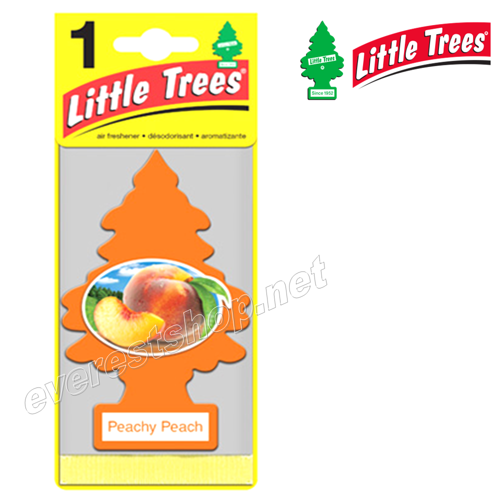 LITTLE TREES CAR FRESHENER PEACHY PEACH Little Trees Car Freshener * Peachy Peach * 1`s x 24 ct - Image 1