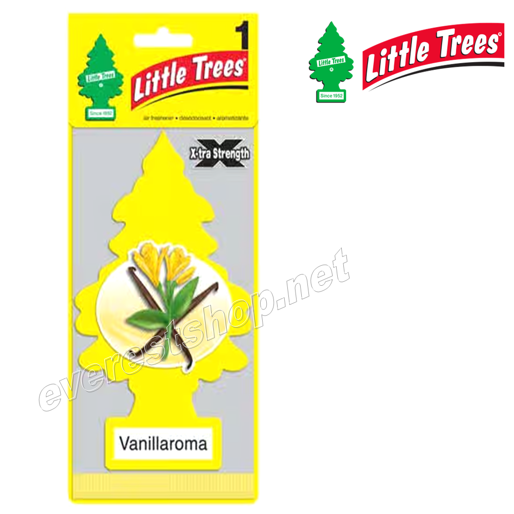 LITTLE TREES CAR FRESHENER VANILLAROMA Little Trees Car Freshener * Vanillaroma * 1`s x 24 ct - Image 1