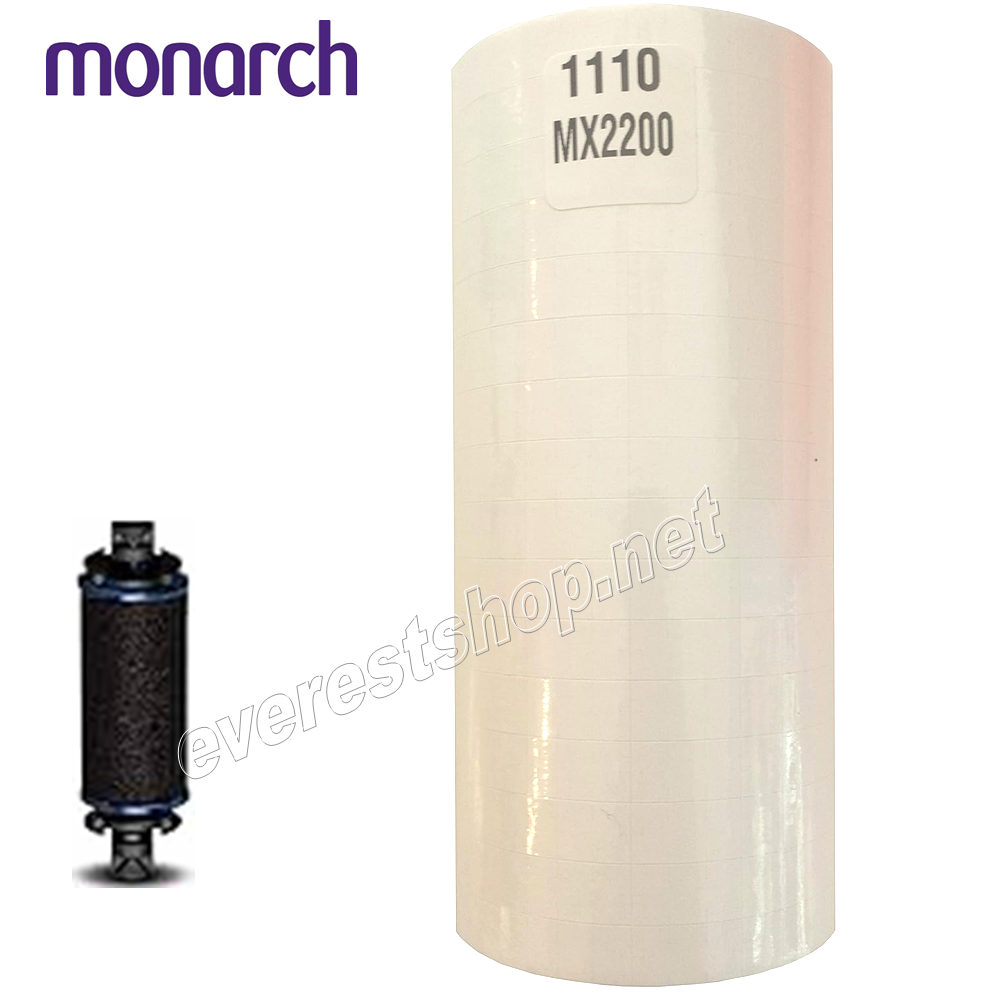 MONARCH PRICING LABEL 1110 Monarch Pricing Label White Color * Model # 1110 * 16 Rolls - Image 1