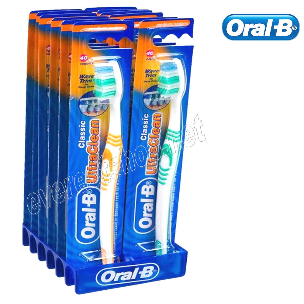 ORAL B TOOTH BRUSH Oral B Tooth Brush * Medium * 12 pcs Display Tray - Image 1