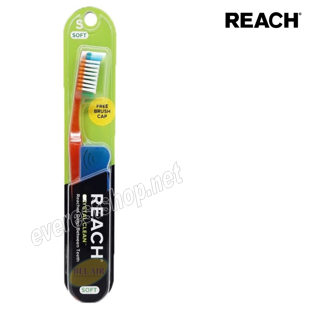 REACH TOOTH BRUSH SOFT Reach Tooth Brush With Brush Cap * Soft * 12 pcs - Image 1