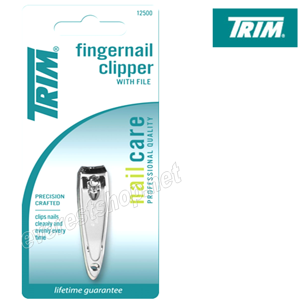 TRIM NAIL CLIPPER Trim Fingernail Clipper Blister Pack * 12 Packs - Image 1