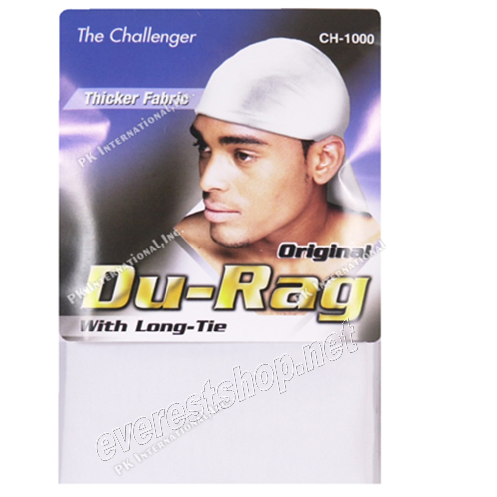 DURAG WHITE Durag Sport Tie Down Cap * White * 12 pcs - Image 1