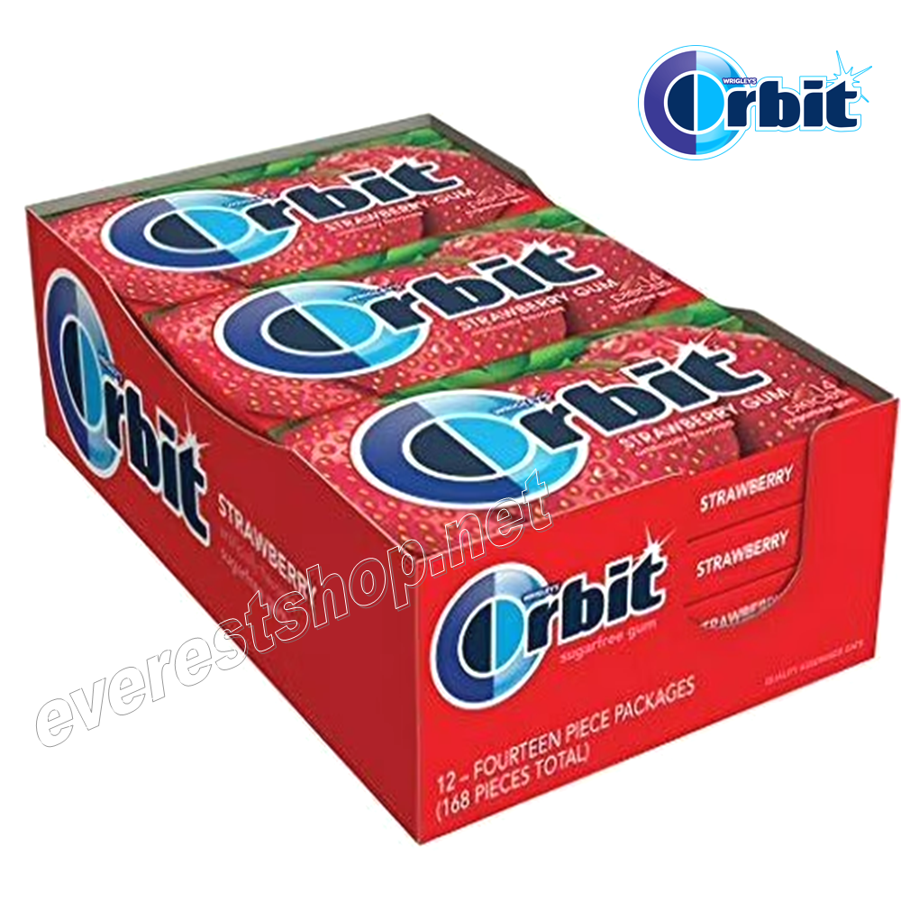 ORBIT GUM STRAWBERRY Orbit Gum * Strawberry * 12 Pcs Pack - Image 1