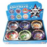 Glass Ashtray * Casino - Pocker * 6 pcs