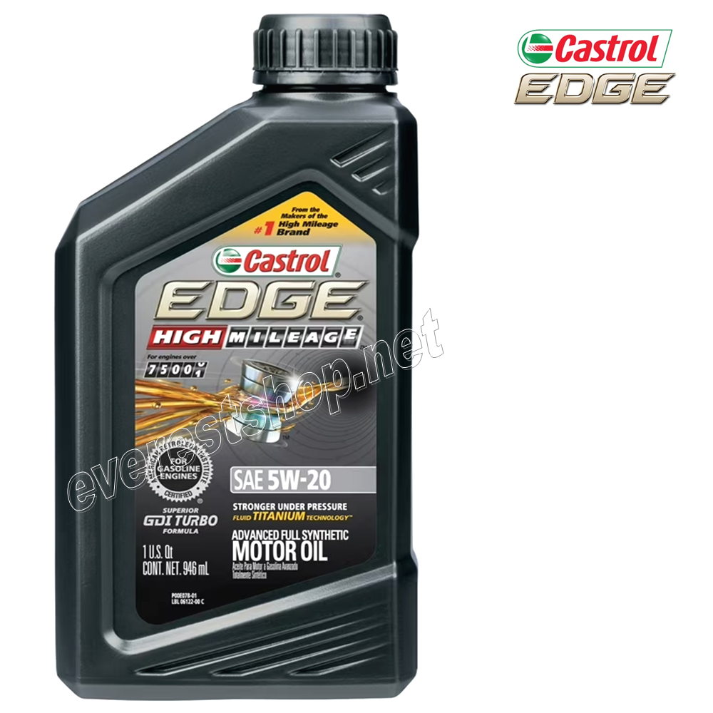CASTROL EDGE 5W-20 Castrol Edge Synthetic Motor Oil 1 Qt * 5W-20 * 6 pcs - Image 1