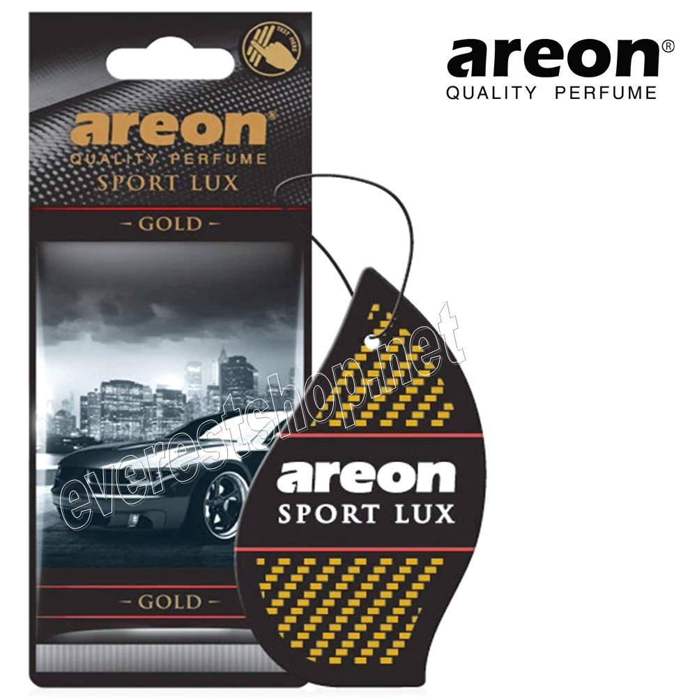 AREON CAR FRESHENER GOLD Areon Sport Lux Car Freshener * Gold * 12 pcs - Image 1