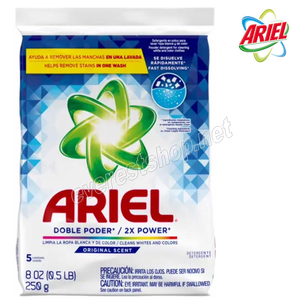 ARIEL POWDER 250g Ariel Powder Laundry Detergent 250g * 36 pcs / Case - Image 1