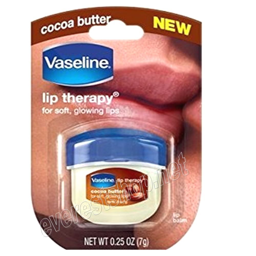 VASELINE LIP THERAPHY 0.25 OZ COCOA BUTTER Vaseline lip Therapy 0.25 oz * Cocoa Butter * 8 pcs - Image 1