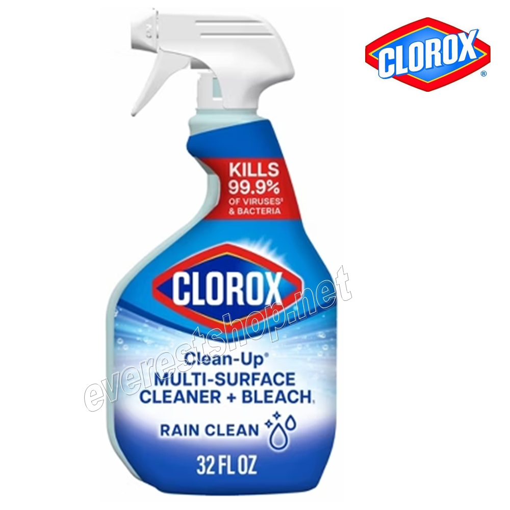 CLOROX CLEANER RAIN CLEAN Clorox Bathroom Cleaner 32 fl.oz. * Bleach Scent * 12 pcs - Image 1