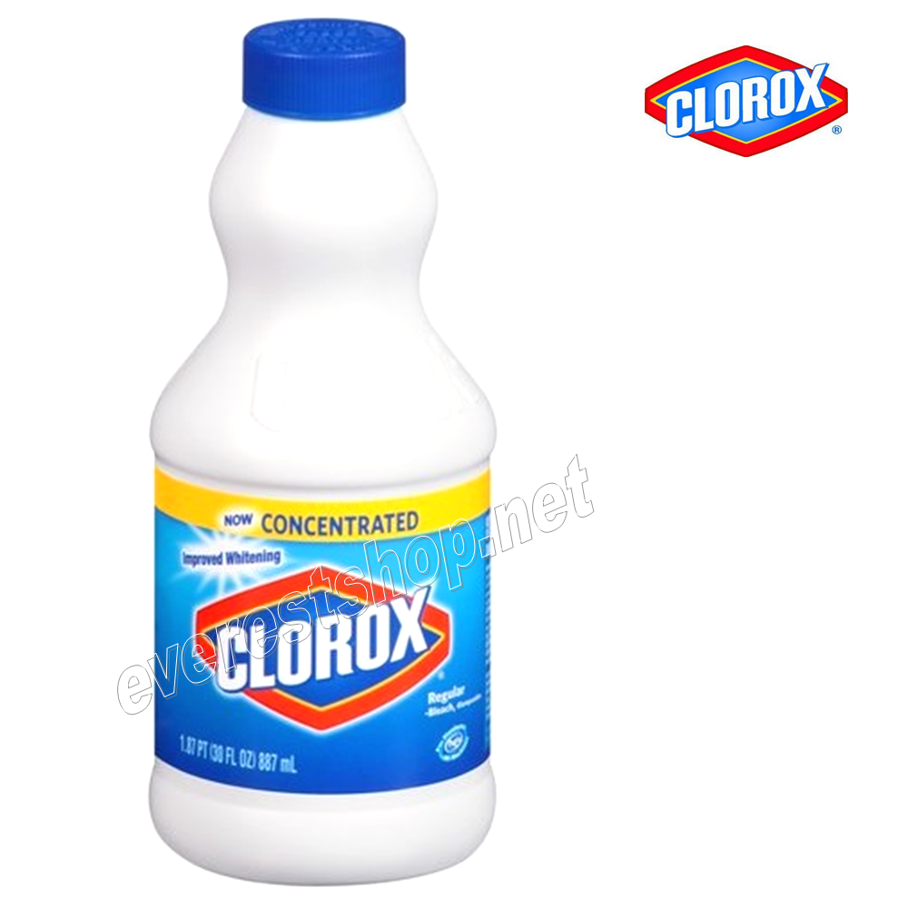 CLOROX BLEACH 30 OZ Clorox Concentrated Bleach 32 fl oz * Regular * 12 pcs - Image 1