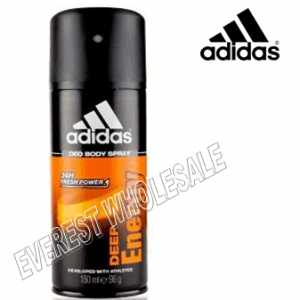 Adidas Body Spray For Men 150 ml * Deep Energy * 6 pcs