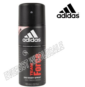 Adidas Body Spray For Men * Team Force * 150 ml / 6 pcs