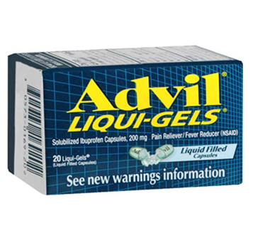 Advil Iiqui Gels 20 Liqui Gels / Box * 6 Boxes