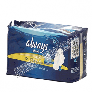 Always Maxi * With Wings 10 ct * 12 pcs