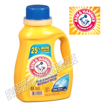Arm & Hammer Liquid Laundry Detergent * Clean Breeze 45 fl oz * 8 pcs