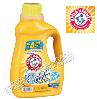 Arm & Hammer Liquid Laundry Detergent * Oxy Clean 45 fl oz * 8 pcs