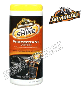 Armor All Wipes 25 ct * Ultra Shine Protectant * 6 pcs