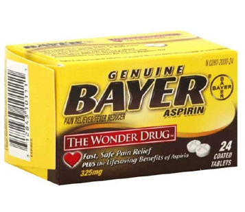 Bayer Aspirin 24 Tablets / Box * 6 Boxes