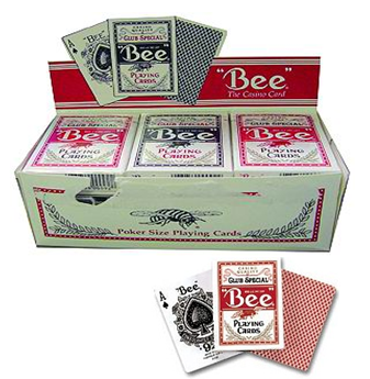 Bee Playing Cards Assorted Colors * 12 pcs