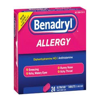 Benadryl Allergy 24 Tablets / Box * 6 Boxes