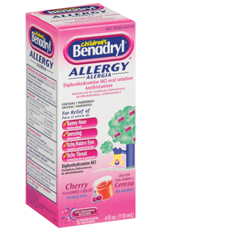 Benadryl Allergy For Children 4 fl oz / Box * 6 Boxes