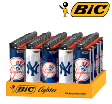 Bic Disposable Lighter * Yankee Logo * 50 ct