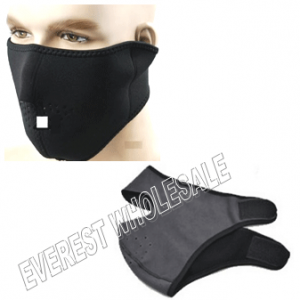 Black Ski mask Half Size * 12 pcs