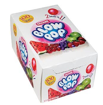 Blow Pop Candy * Assorted Fruits * 100 count