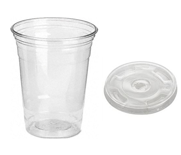 Clear Cold Drink Cup 16 Fl Oz With Lid Combo * 1000 ct