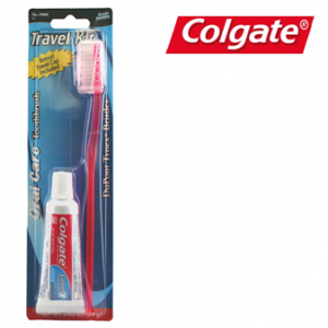 Colgate Travel Kit * Brush + Tooth Paste * 12 pcs