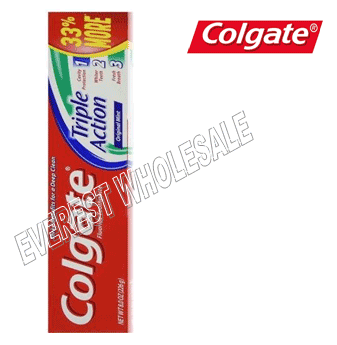 Colgate Tooth Paste 8 oz * Triple Action * 12 pcs