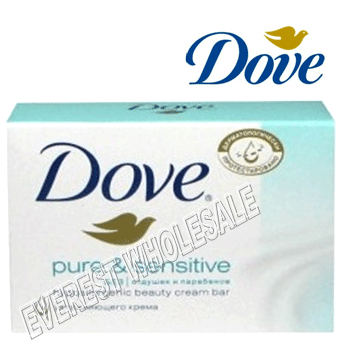 Dove Bath Soap 135g * Pure & Sensitive * 12 pcs