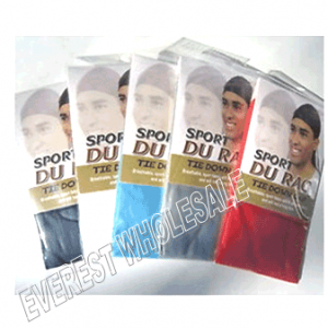 Durag Sport Tie Down Cap * Assorted * 12 pcs