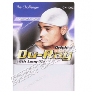 Durag Sport Tie Down Cap * White * 12 pcs