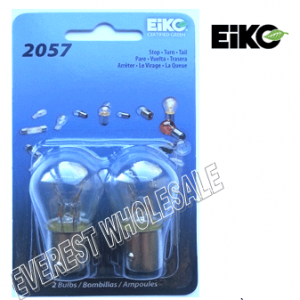 Eiko Car Light Bulbs 2 ct Pack * #2057 * 6 pcs