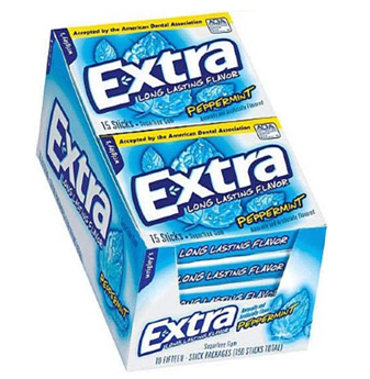 Extra Gum * Peppermint * 10 Count / Pack