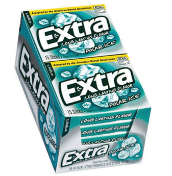 Extra Gum * Polar Ice * 10 Count / Pack