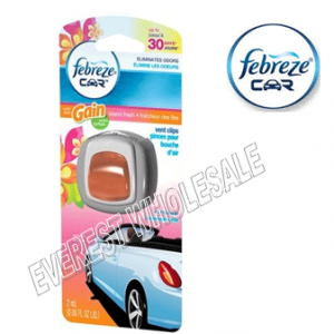 Febreze Car Vent Clip With Gain * Island Fresh * 2 ml / 4 pcs