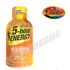 Five Hour Energy Drink Extra Strength * Peach Mango * 12 pcs