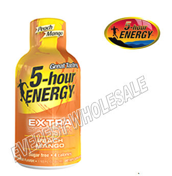 Five Hour Energy Drink Extra Strength * Peach Mango * 12 pcs