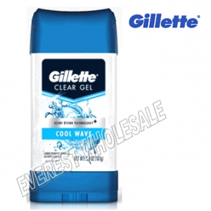 Gillette Clear Gel * Cool Wave 4 oz * 6 pcs